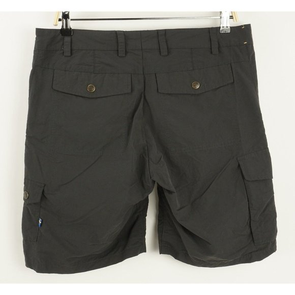 Women's Dark Gray Cargo Shorts - Picture 2 of 9